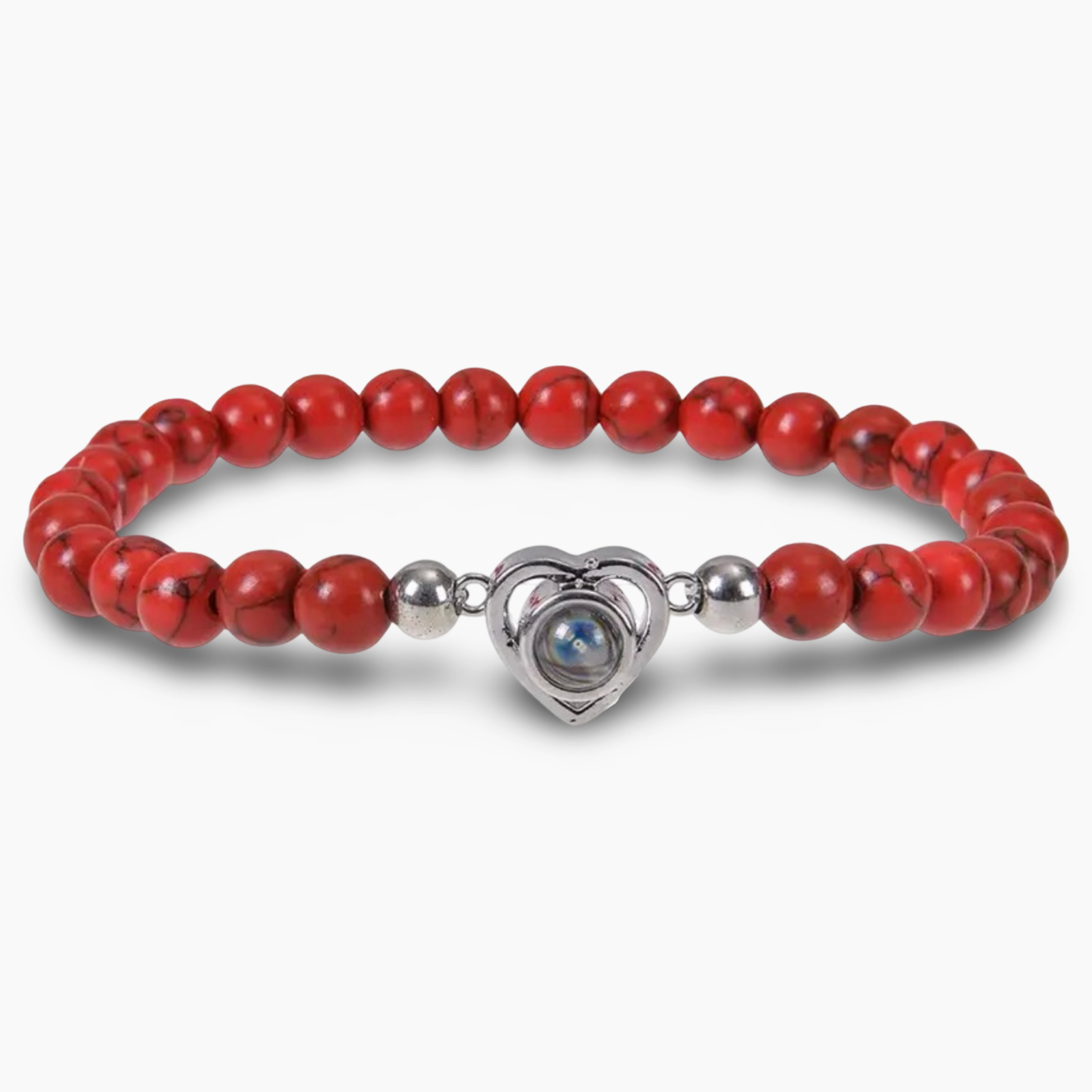 Personalized Beads Heart Bracelet
